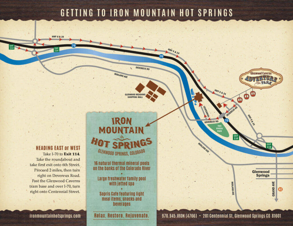 Iron Mountain Hot Springs Map & Directions
