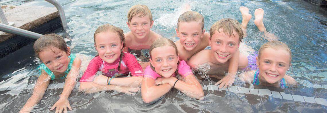Kids at Iron Mountain Hot Springs