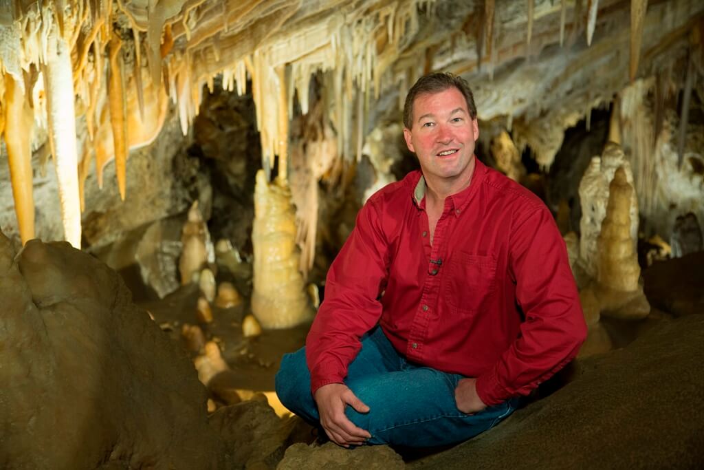 Steve Beckley in Glenwood Caverns by Ian Wagreich US Chamber