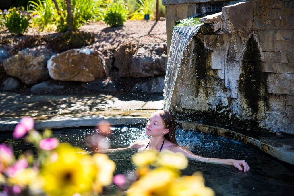 Enjoy the benefits of a pure hot springs soak, no chemicals added