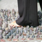 Walking on stones is a form of reflexology